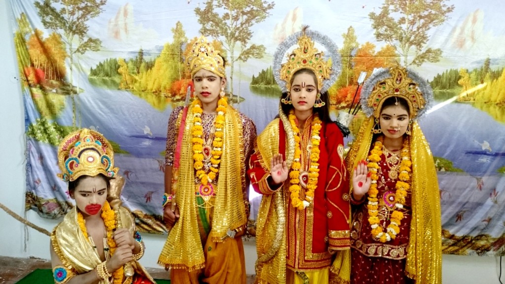 Rajgarh( M.P.):- Ramnavmi celebration with jhanki of Shri Ram ,Shri Sita, lakshman,hanuman.