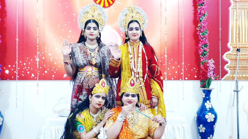 Rajgarh, m. p.  :- Laxminarayan and Radhe Krishna Jhanki.